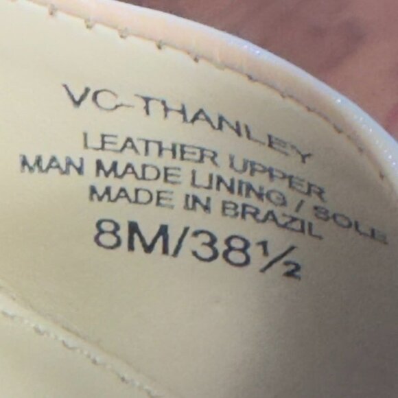 VINCE CAMUTO Thanley Women's Leather Pointed-Toe Heels Pumps Beige Size 8M - Picture 9 of 10